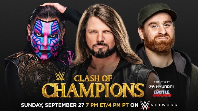 WWE-Clash-of-Champions-AJ-Styles-Jeff-Hardy-Sami-Zayn WWE-Clash-of-Champions-AJ-Styles-Jeff-Hardy-Sami-Zayn