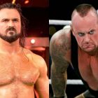 Drew McIntyre (left); The Undertaker (right)