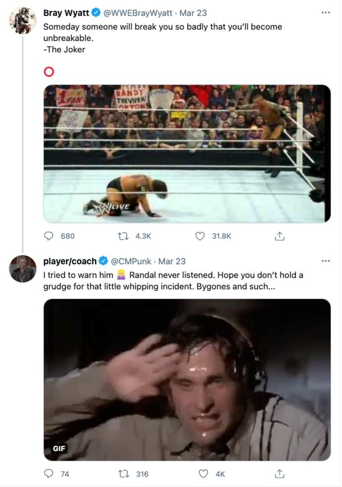 La conversation de Punk et Wyatt s'est poursuivie