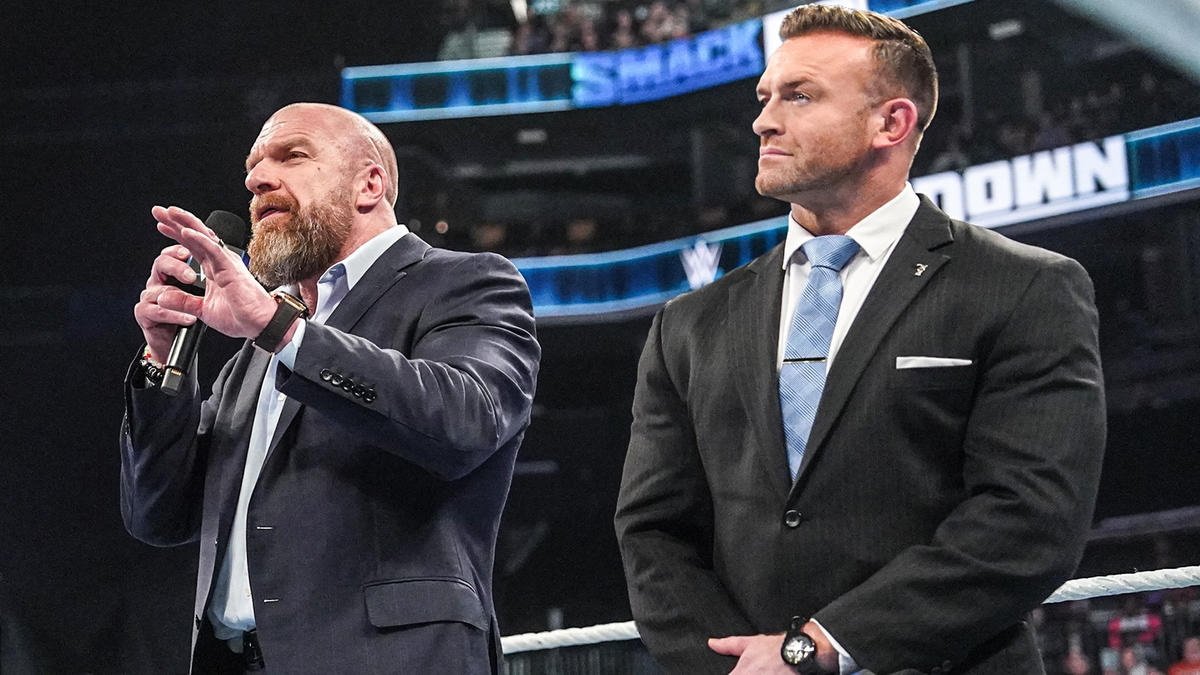 Triple H and Nick Aldis on WWE SmackDown