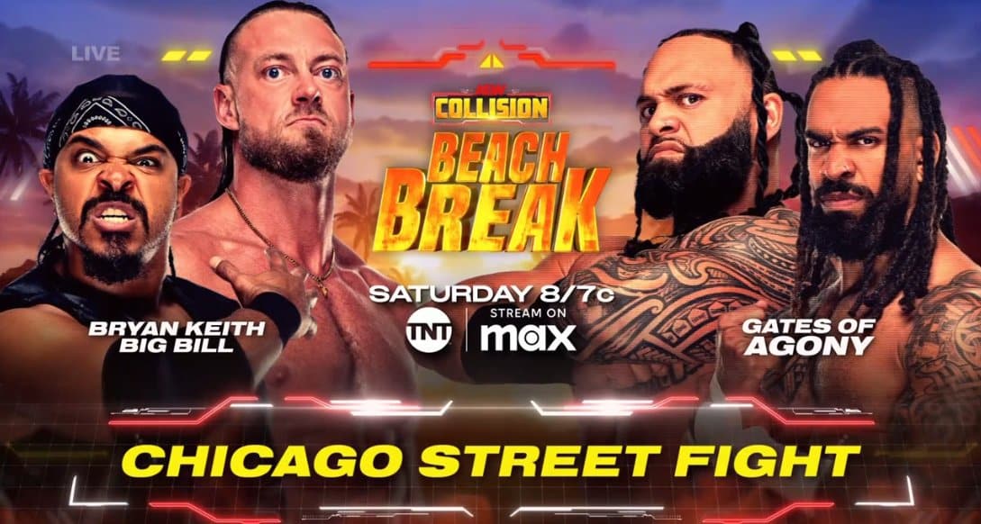 AEW Collision Beach Break SPOILERS: Mongo honored, matches taped 5/14 to air 5/17