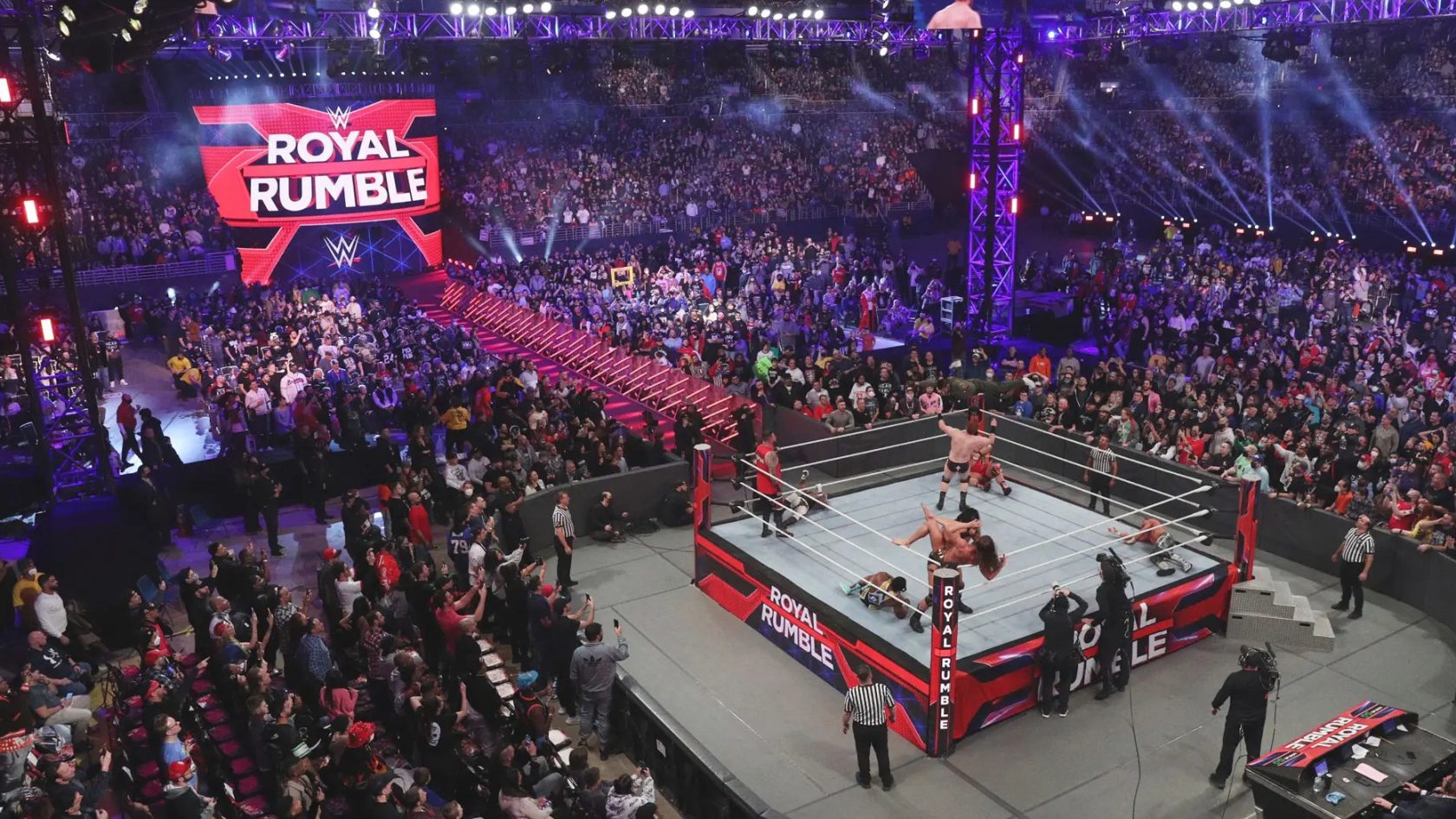 WWE Superstars compete in the Men