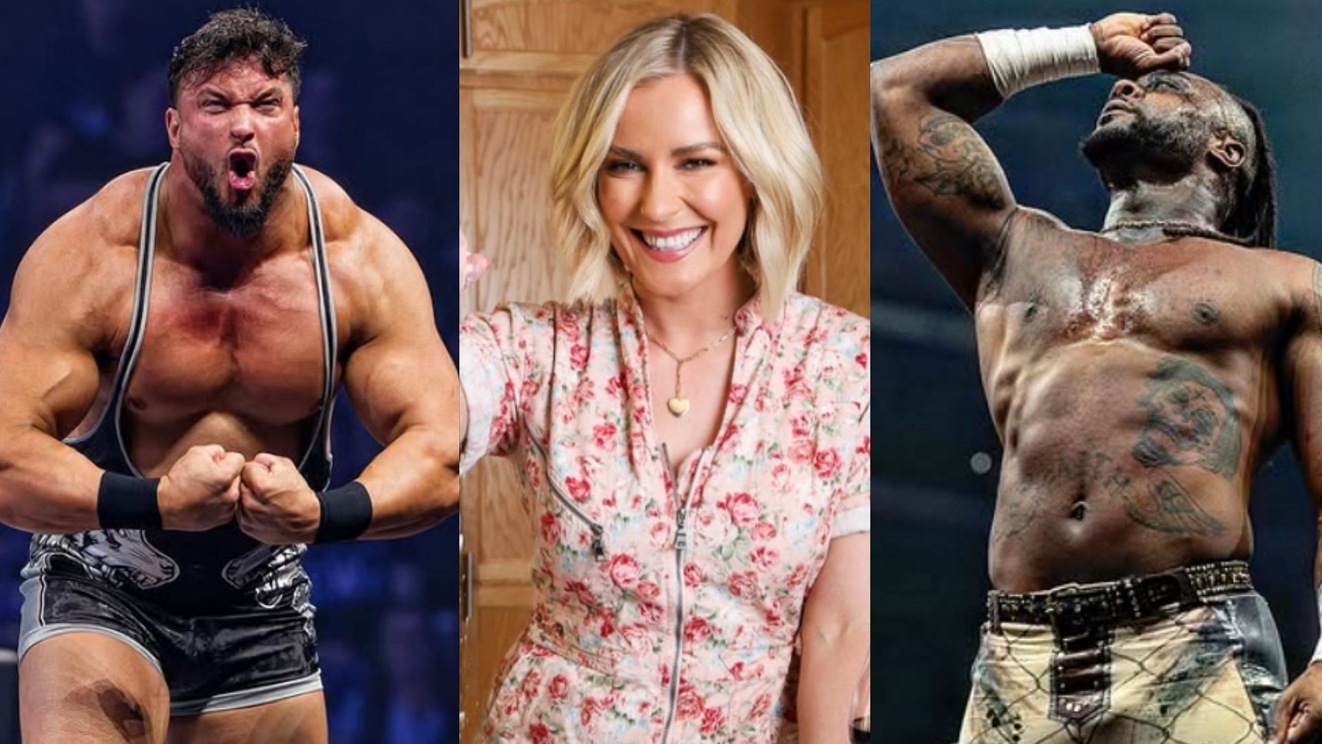 Wardlow, Renee Paquette and Swerve Strickland. (Left to right) (Images via their Instagram handles) 