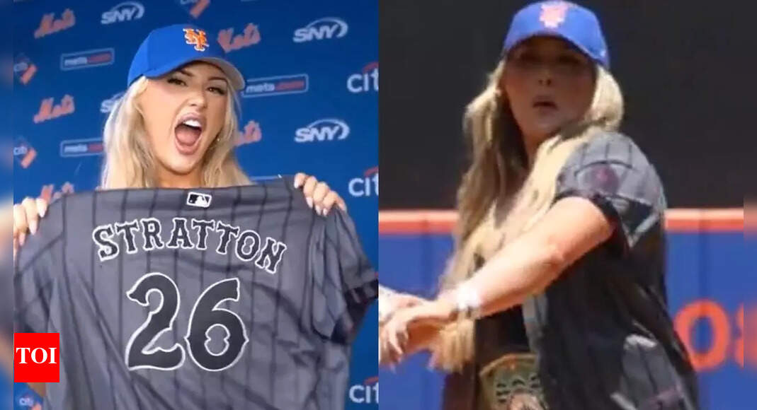 WWE star Tiffany Stratton throws first pitch at Mets game and fans go wild | MLB News