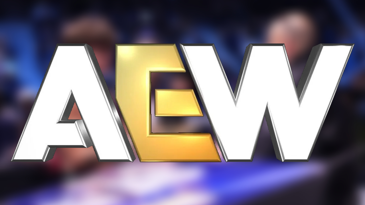 AEW logo over HOOK and Taz