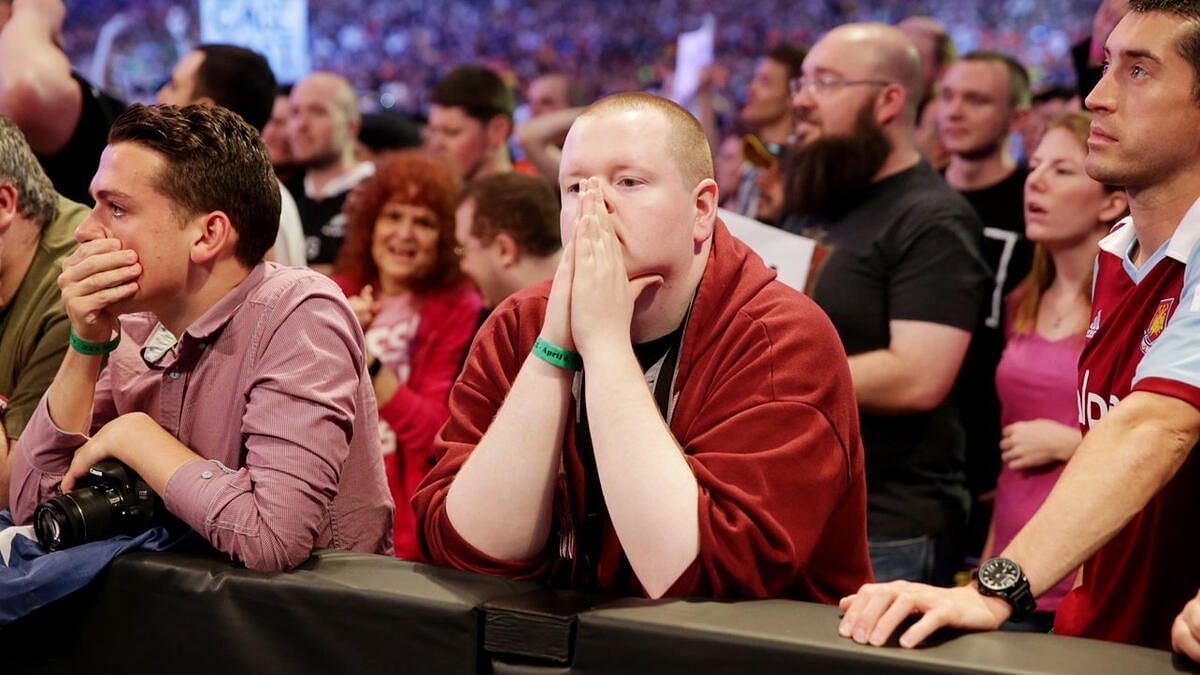 WWE fan disappointed! (Credits: WWE.Com)