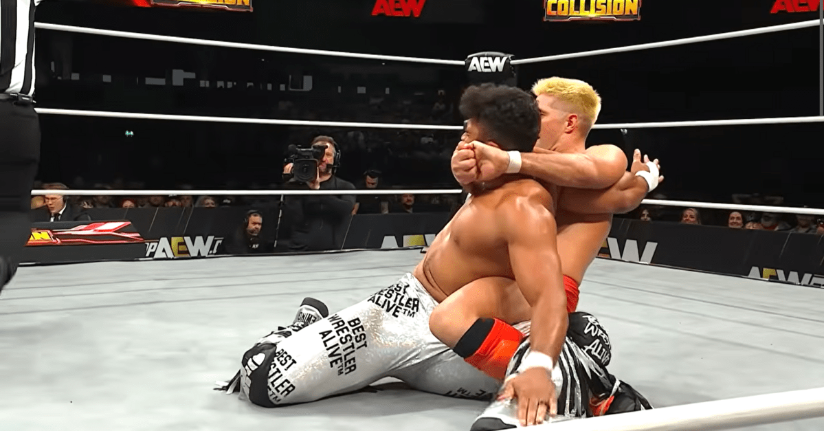Max Caster’s open challenge is answered by NJPW champ on AEW Collision