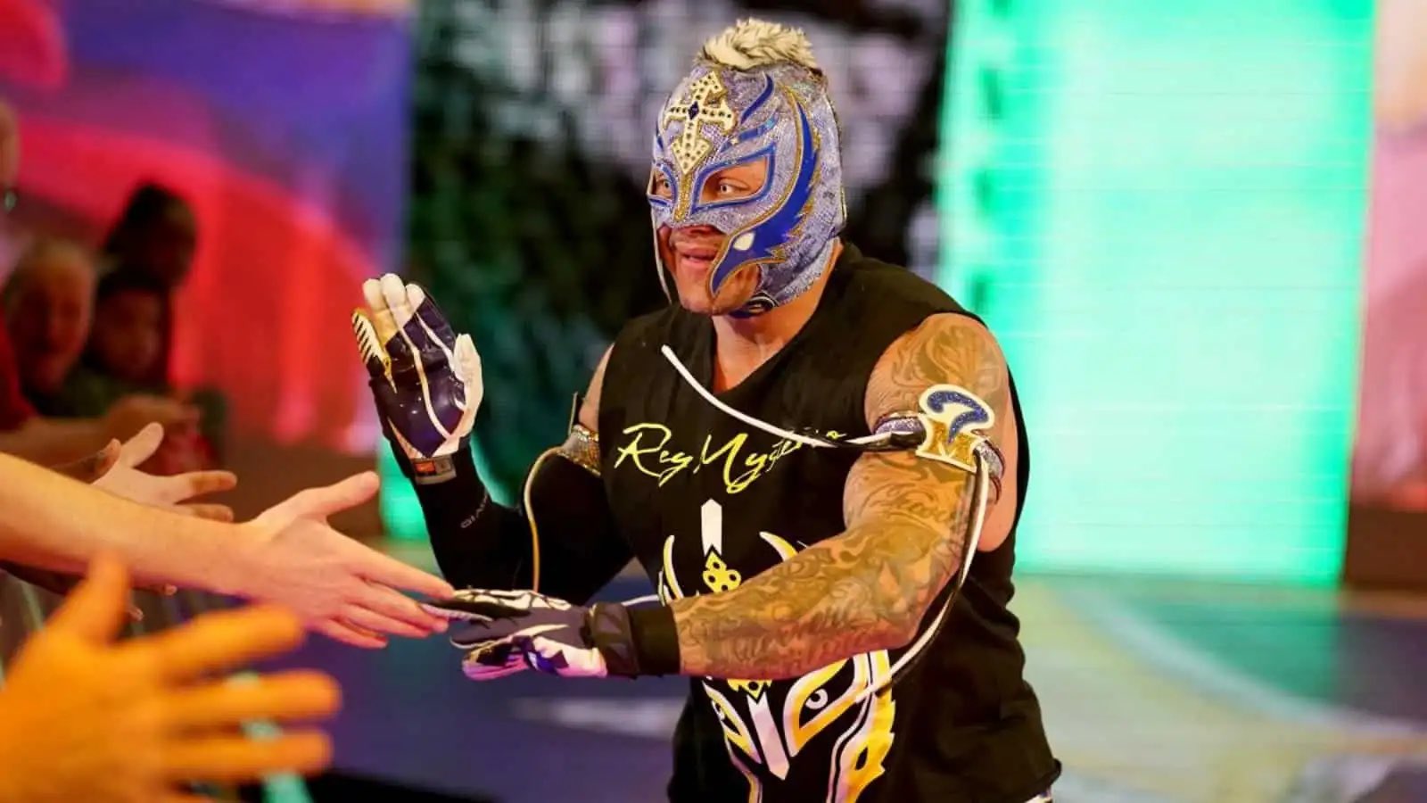 A photo of WWE star Rey Mysterio.