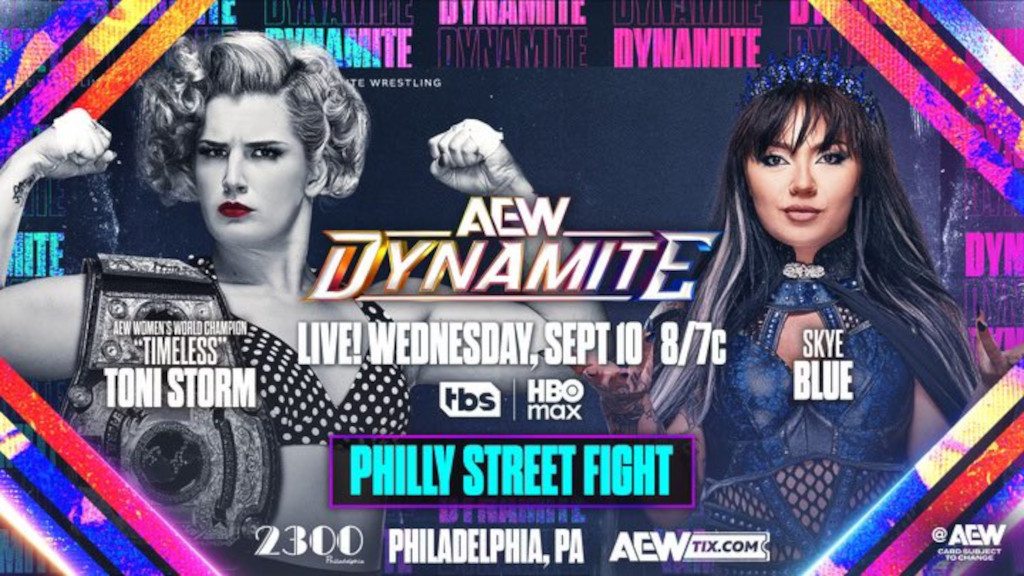“Timeless” Toni Storm vs. Skye Blue in Philly Street Fight Set for 9/10 AEW Dynamite Show, Alicia Atout Reacts To MJF Appearing on 9/6 AEW Collision One Day After Their Wedding, Next AEW Residency Stay Plans – TPWW