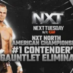 WWE NXT Match Graphic for the Number One Contender Gauntlet Eliminator Match to determine the Number One Contender for the North American Championship