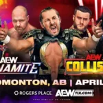 A graphic of AEW Collision April 11 episode