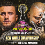 MJF vs Darby Allin AEW World Championship match graphic for AEW Dynamite April 15, 2026 in Everett, Washington