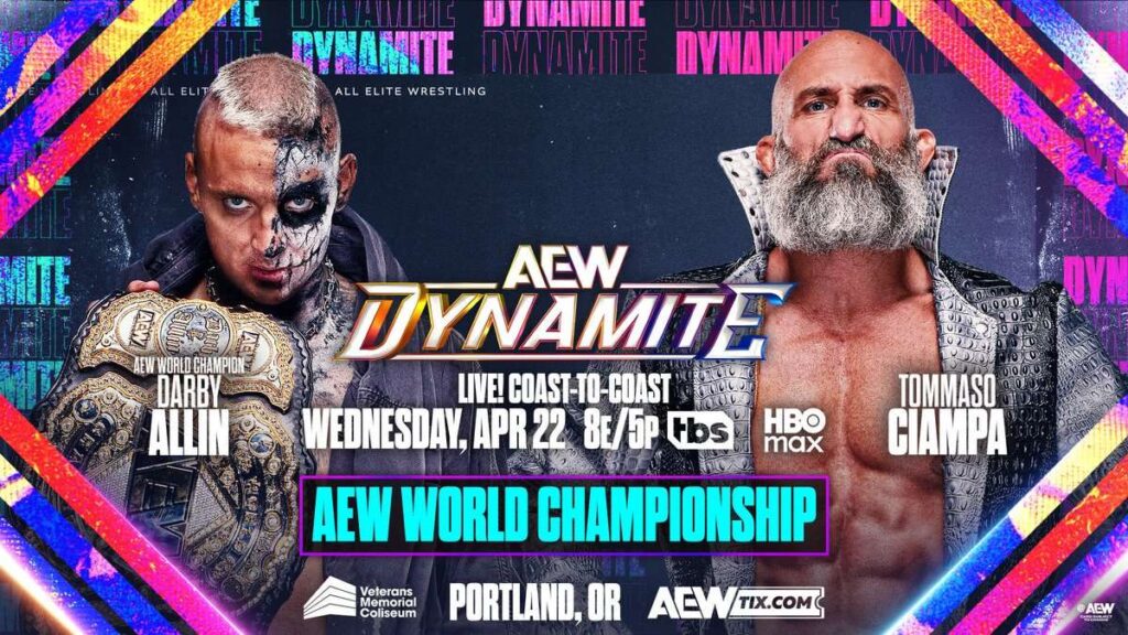 Darby Allin to defend AEW World Championship against Tommaso Ciampa on April 22 Dynamite - POST Wrestling