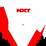 A striking abstract composition featuring bold, jagged geometric shapes in high-contrast colors, conceptually representing the separation of NXT Stand & Deliver from the WrestleMania weekend events.