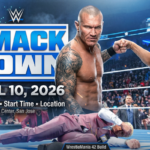 Wrestlers in action, SmackDown event