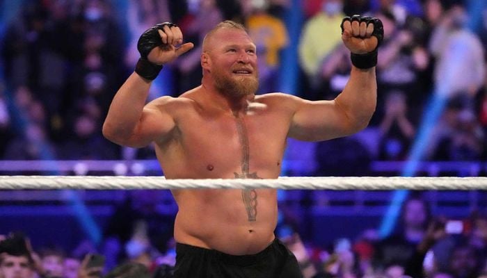 Brock Lesnar suffers embarrassing wardrobe malfunction during shocking WWE RAW return