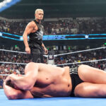 COLUMBIA, SOUTH CAROLINA - MAY 15: Cody Rhodes looks on during SmackDown at Colonial Life Arena on May 15, 2026 in Columbia, South Carolina. (Photo by Rich Wade/WWE via Getty Images)