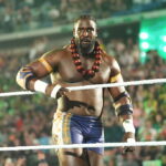 TORINO DI SANGRO, ITALY - MAY 31: Oba Femi enters the ring during Clash in Italy at Inalpi Arena on May 31, 2026 in Torino di Sangro, Italy. (Photo by Rich Freeda/WWE via Getty Images)