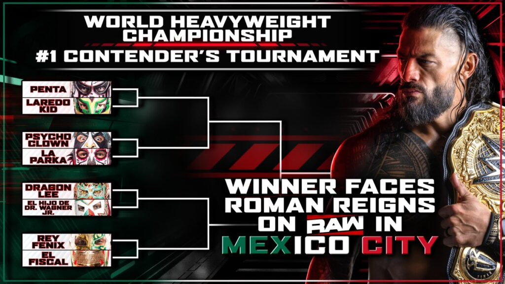 WWE announces the bracket for the tournament that will determine Roman Reigns' opponent in Mexico