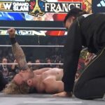 Will Ospreay after his AEW World Championship match with Kazuchika Okada at Grand Slam France